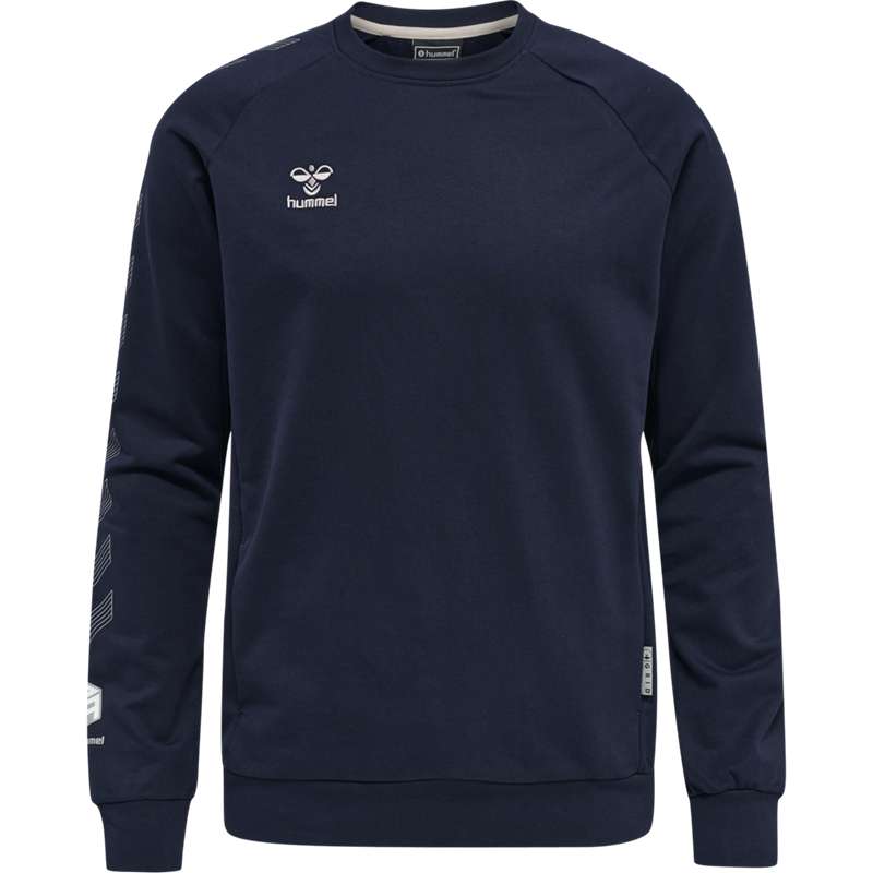 Pánské Mikiny Hummel Move Grid Cotton Tmavě Blankyt | 190462-842