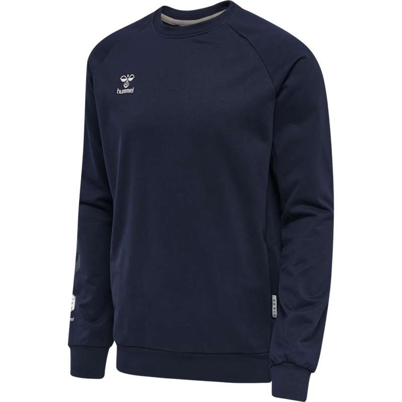 Pánské Mikiny Hummel Move Grid Cotton Tmavě Blankyt | 190462-842