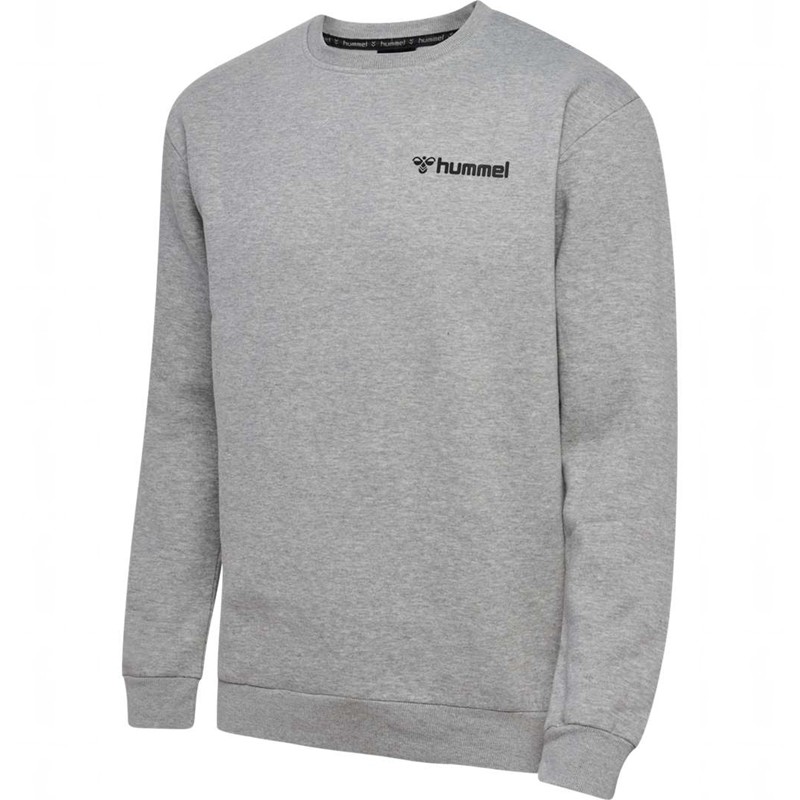 Pánské Mikiny Hummel Mover Cotton Šedé | 863141-236