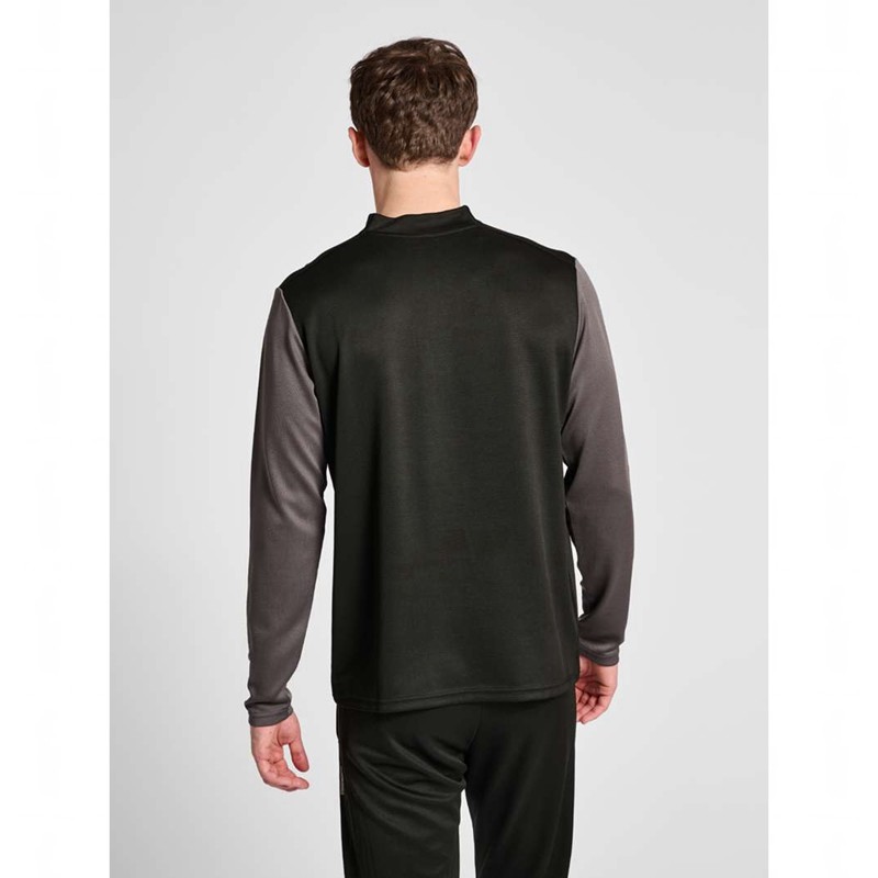 Pánské Mikiny Hummel Ongrid 1/2 Zip Poly Sweat Černé | 838560-043