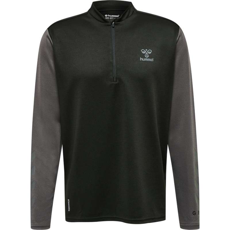 Pánské Mikiny Hummel Ongrid 1/2 Zip Poly Sweat Černé | 838560-043
