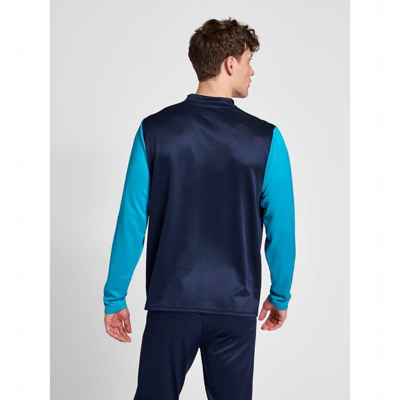 Pánské Mikiny Hummel Ongrid 1/2 Zip Poly Sweat Tmavě Blankyt | 074333-723