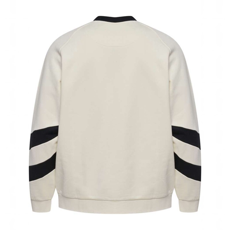 Pánské Mikiny Hummel Oversized Crew Sportswear Swarm Bílé | 873222-574
