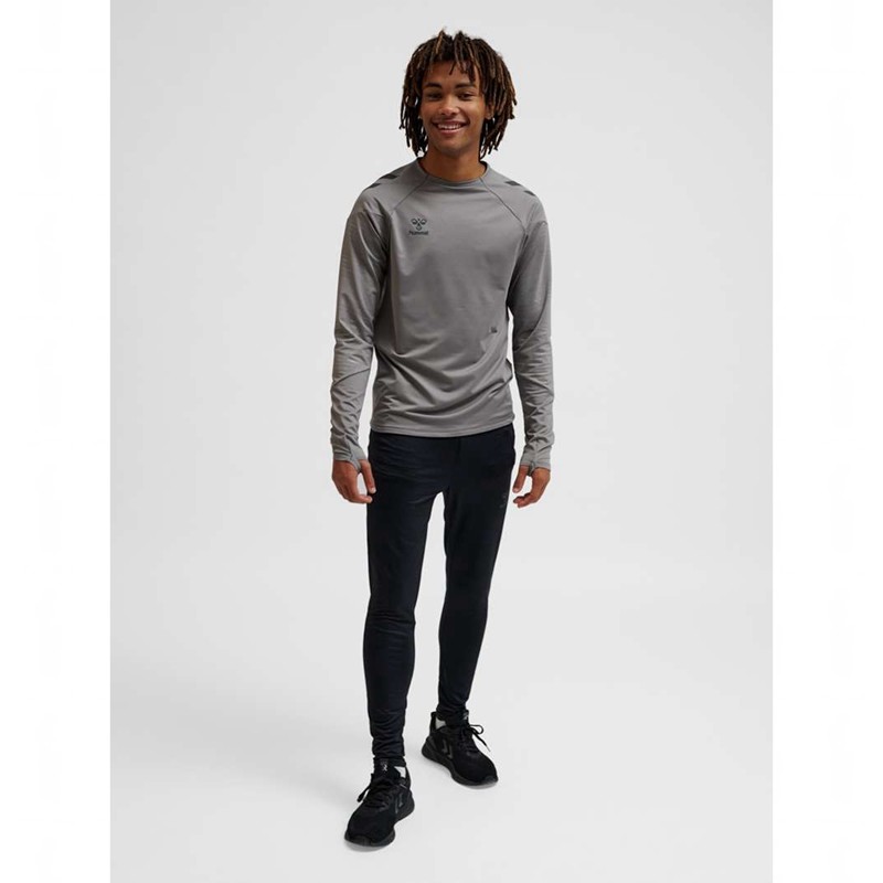 Pánské Mikiny Hummel Pro Training Crew Sweat Šedé | 981910-721