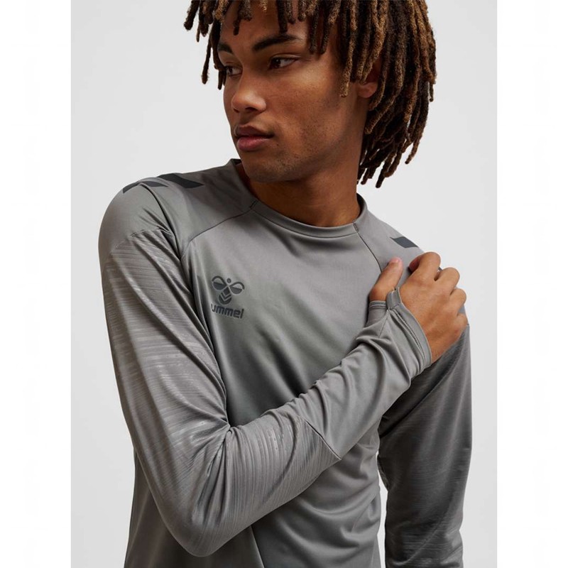 Pánské Mikiny Hummel Pro Training Crew Sweat Šedé | 981910-721