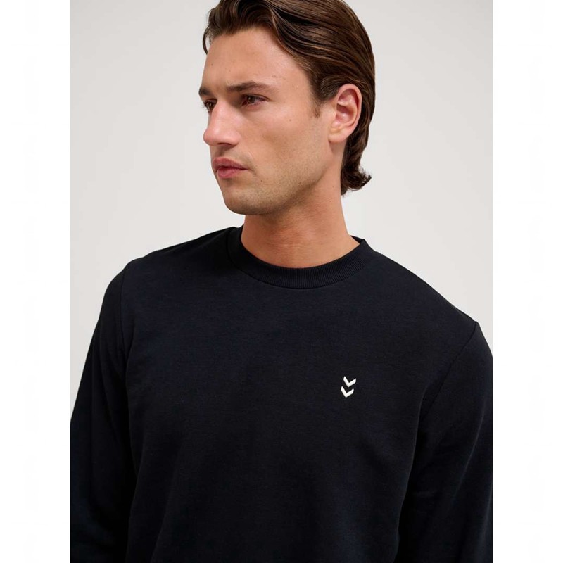 Pánské Mikiny Hummel Pulse Sweat Crewneck Černé | 784169-305