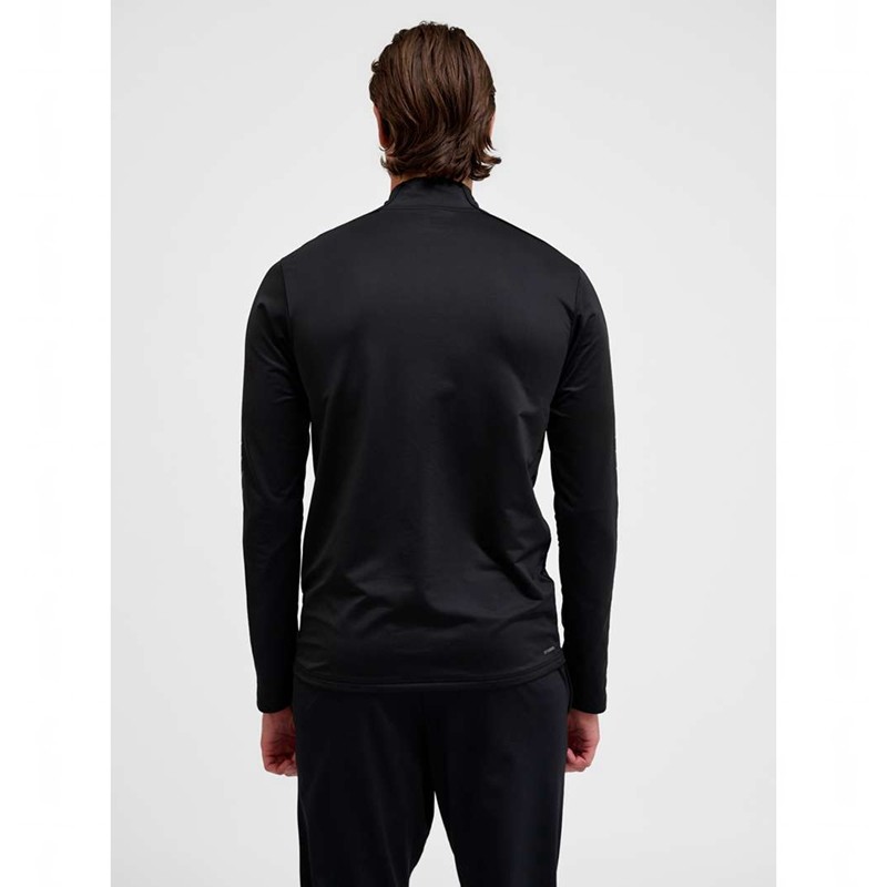 Pánské Mikiny Hummel Te Strength Pl Half Zip Černé | 305469-273