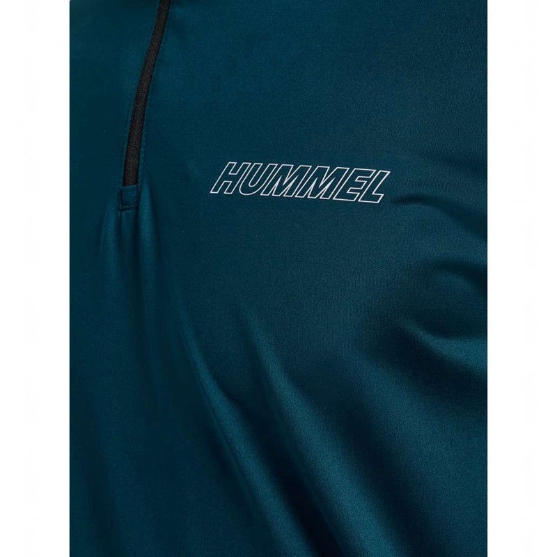 Pánské Mikiny Hummel Te Strength Pl Half Zip Tmavě Blankyt | 134701-165
