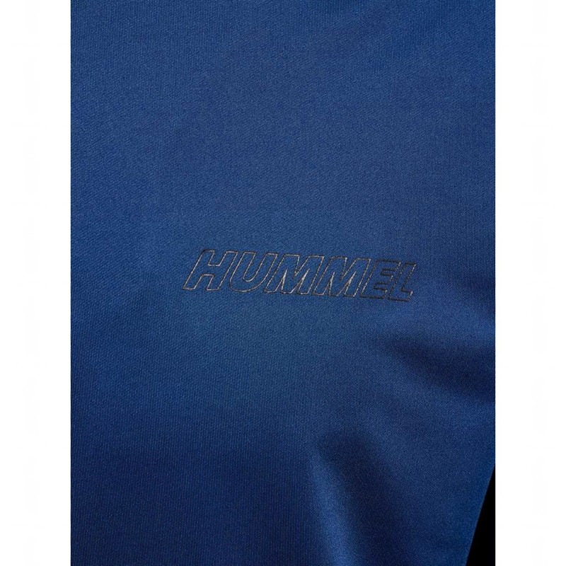 Pánské Mikiny Hummel Te Strength Pl Half Zip Tmavě Blankyt | 280081-280