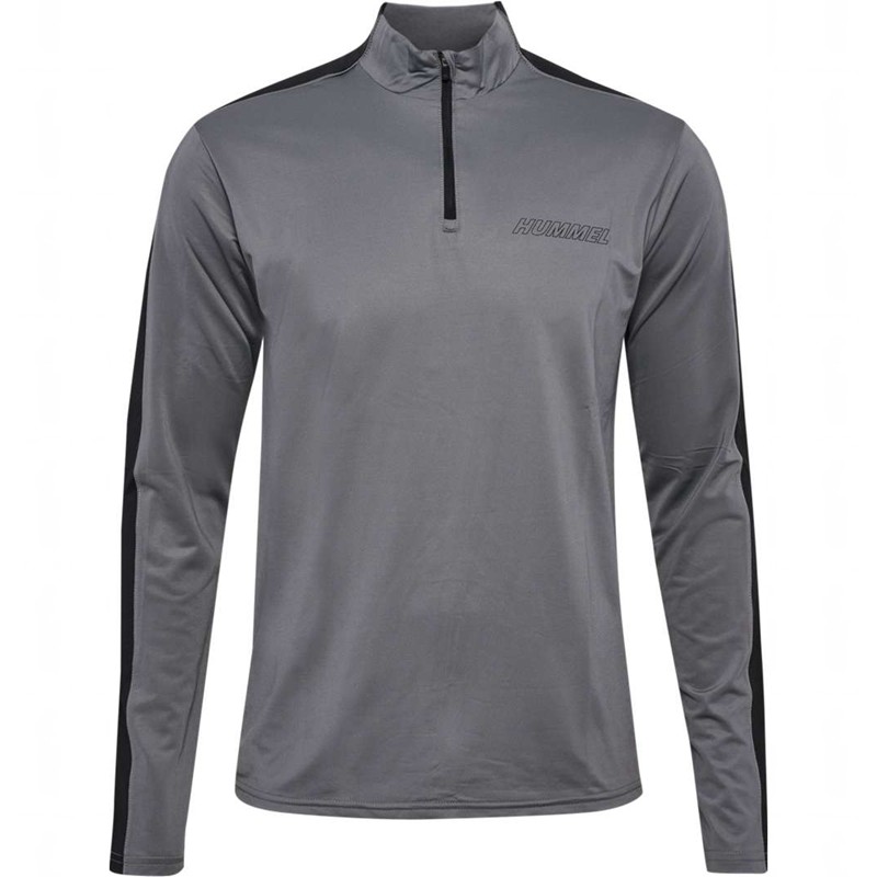 Pánské Mikiny Hummel Te Strength Pl Half Zip Šedé | 056601-520