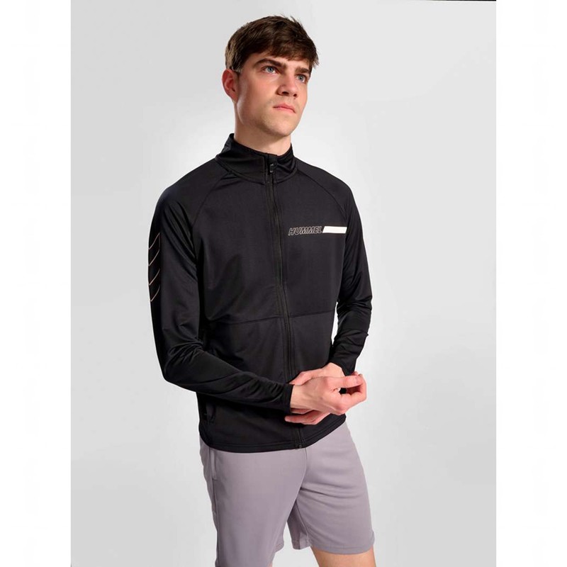 Pánské Mikiny Hummel Te Strength Training Track Top Černé | 547712-823