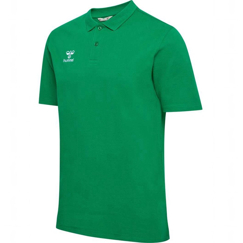 Pánské Polo Triko Hummel Go 2.0 Zelene | 992341-370