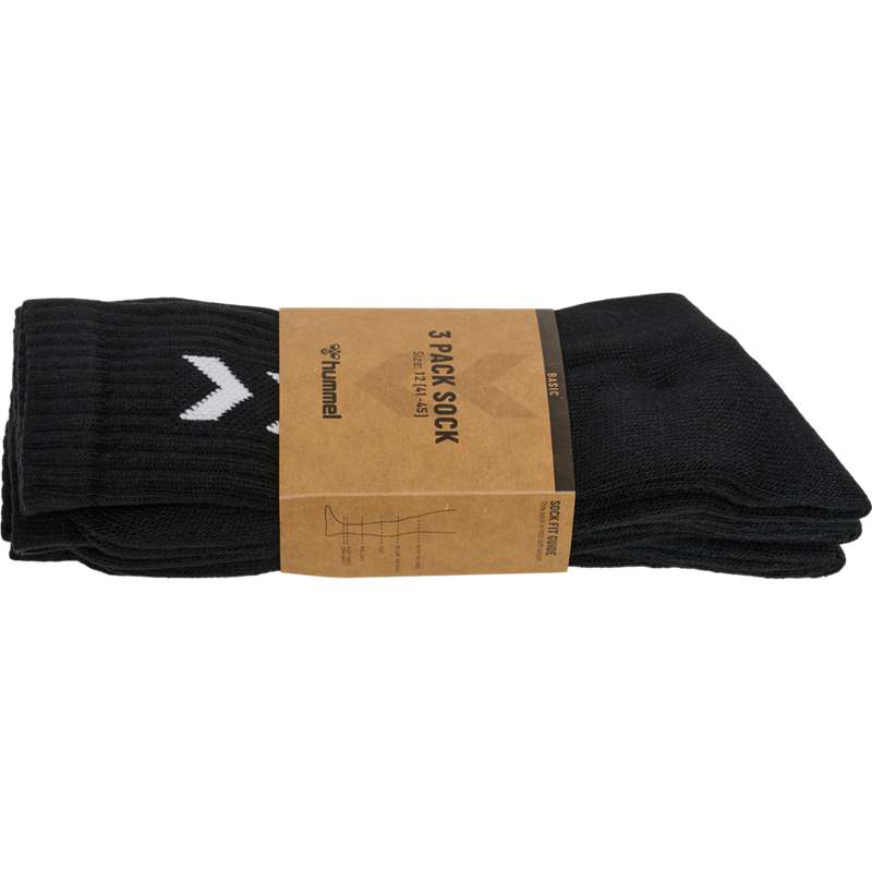 Pánské Ponožky Hummel 3-pack Basic Černé | 255876-440