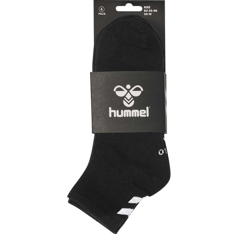 Pánské Ponožky Hummel Chevron 6-pack Mid Cuts Černé | 856259-472