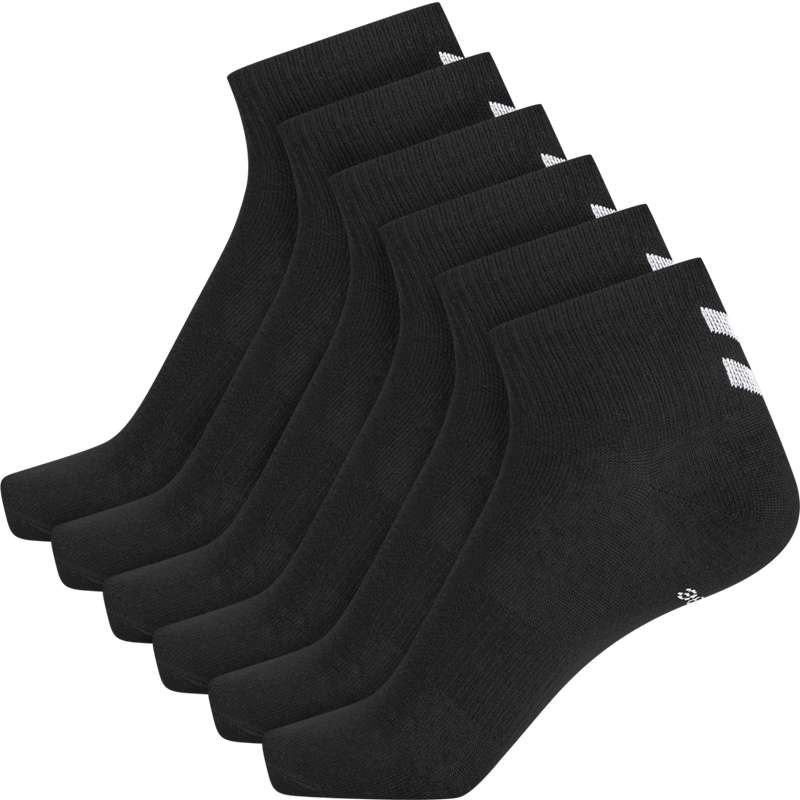 Pánské Ponožky Hummel Chevron 6-pack Mid Cuts Černé | 856259-472