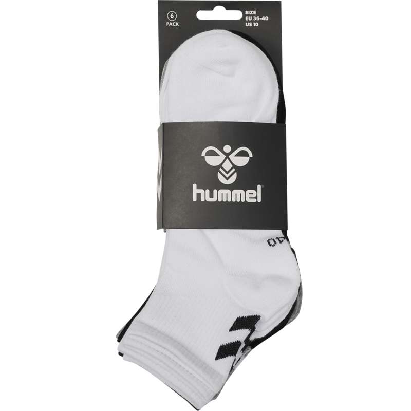 Pánské Ponožky Hummel Chevron 6-pack Mid Cuts Bílé | 187104-201
