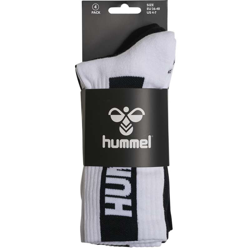 Pánské Ponožky Hummel Legacy Core 4-packs Mix Bílé | 546442-194
