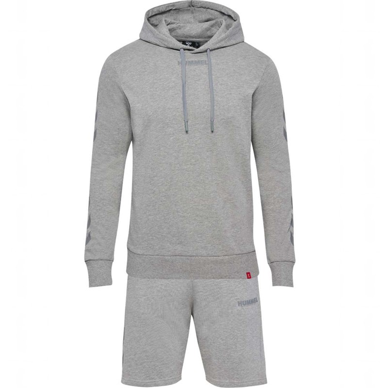 Pánské Sady Hummel Legacy Hoodie + Shorts Šedé | 452442-878