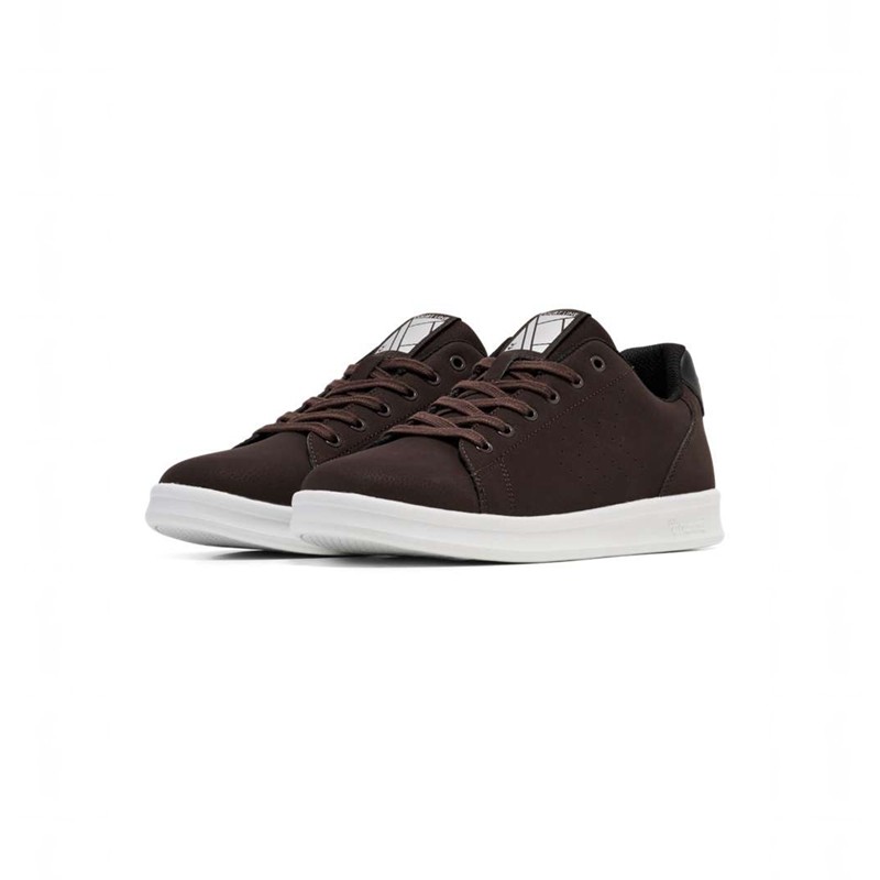 Pánské Tenisky Hummel Court Line Wt Čokolády | 321400-754