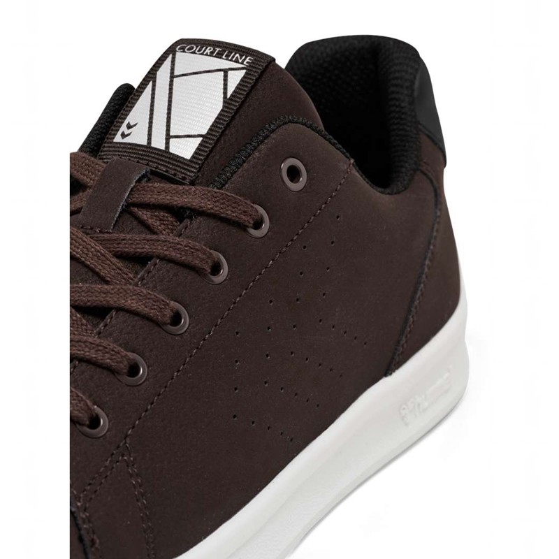 Pánské Tenisky Hummel Court Line Wt Čokolády | 321400-754