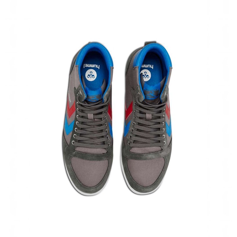 Pánské Tenisky Hummel Hummel Slimmer Stadil High Šedé | 146215-609