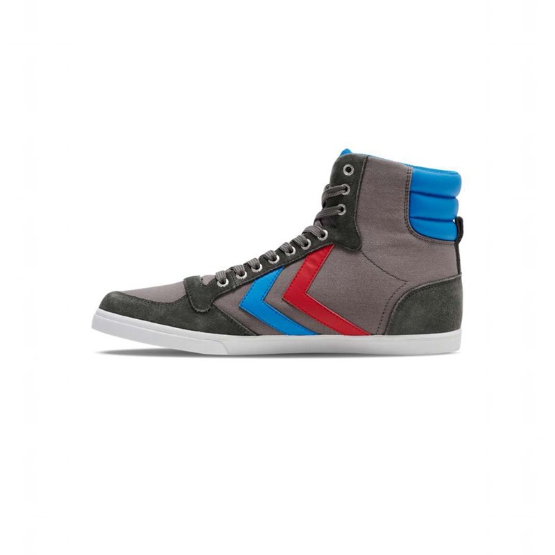 Pánské Tenisky Hummel Hummel Slimmer Stadil High Šedé | 146215-609