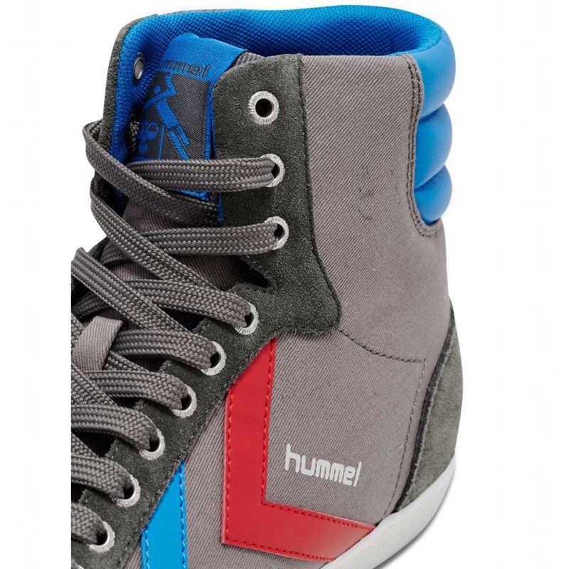 Pánské Tenisky Hummel Hummel Slimmer Stadil High Šedé | 146215-609
