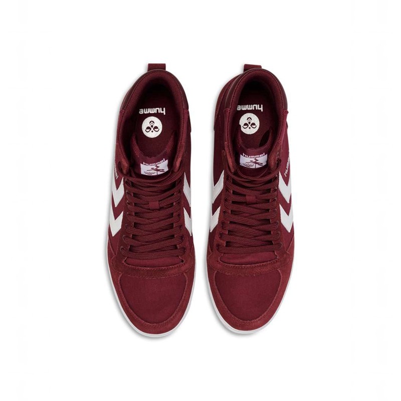 Pánské Tenisky Hummel Hummel Slimmer Stadil High Červené | 904805-817