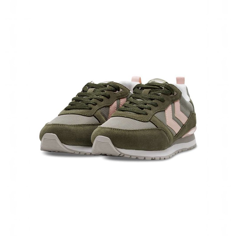 Pánské Tenisky Hummel Monaco 86 Olivy Zelené | 703951-454
