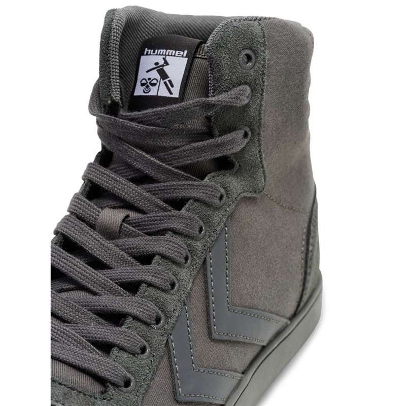 Pánské Tenisky Hummel Slimmer Stadil Tonal High Šedé | 212342-099