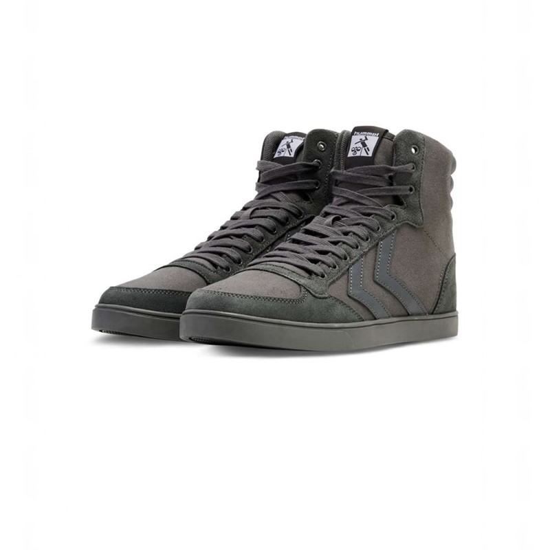 Pánské Tenisky Hummel Slimmer Stadil Tonal High Šedé | 212342-099