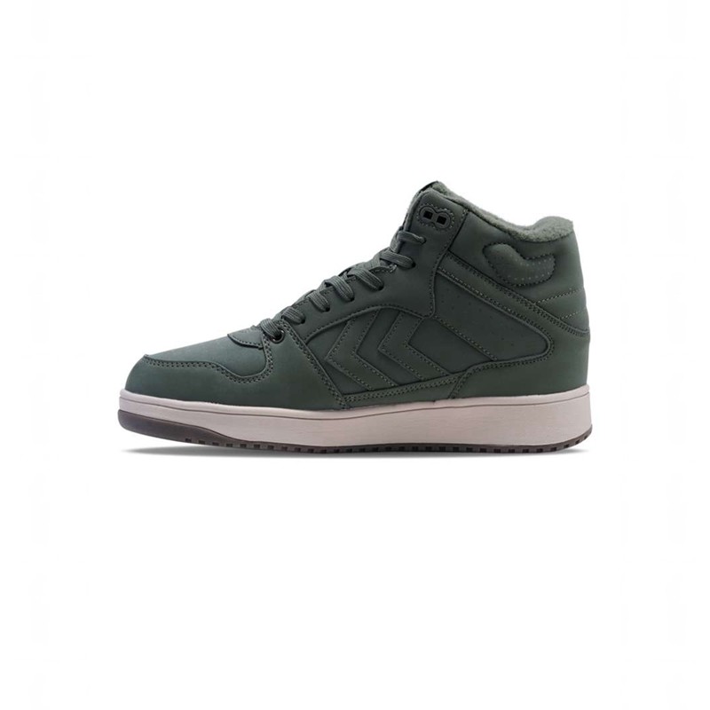 Pánské Tenisky Hummel St. Power Play Mid Tex Zelene | 215712-835