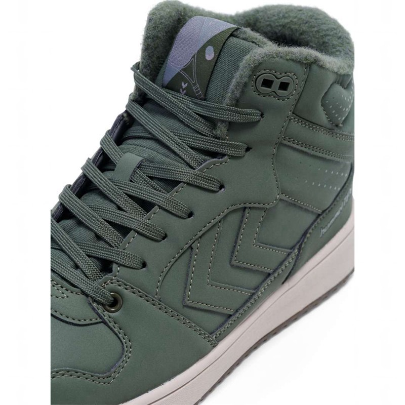 Pánské Tenisky Hummel St. Power Play Mid Tex Zelene | 215712-835