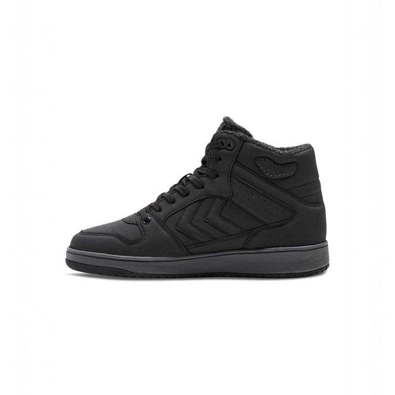 Pánské Tenisky Hummel St. Power Play Mid Tex Černé | 865803-983