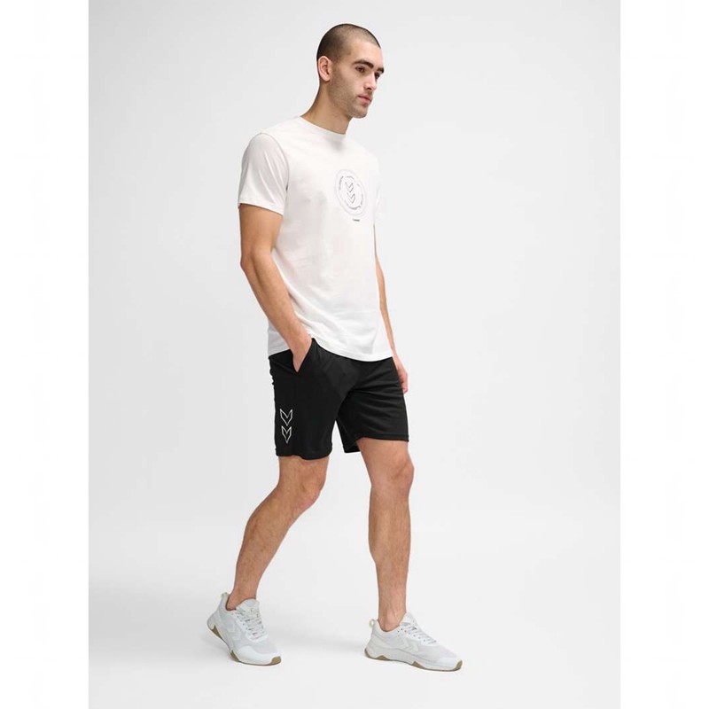 Pánské Tričko Hummel Active Circle Co S/S Bílé | 384768-891