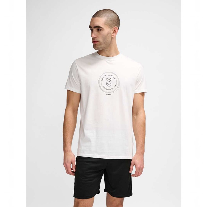 Pánské Tričko Hummel Active Circle Co S/S Bílé | 384768-891