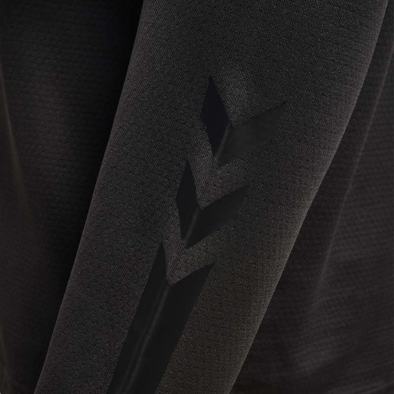 Pánské Tričko Hummel Active Pl Half Zip Černé | 404747-040