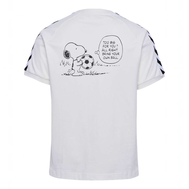 Pánské Tričko Hummel Archive S/S Peanuts Bílé | 594705-982