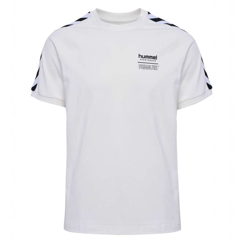 Pánské Tričko Hummel Archive S/S Peanuts Bílé | 594705-982