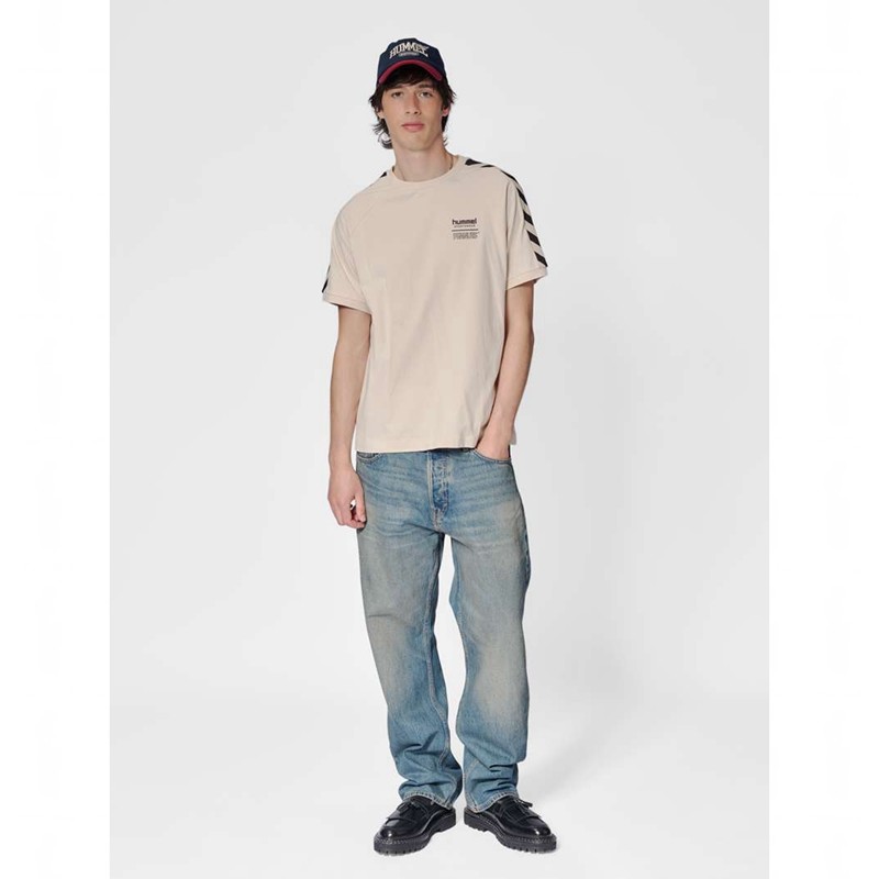Pánské Tričko Hummel Archive S/S Peanuts Béžový | 510888-514