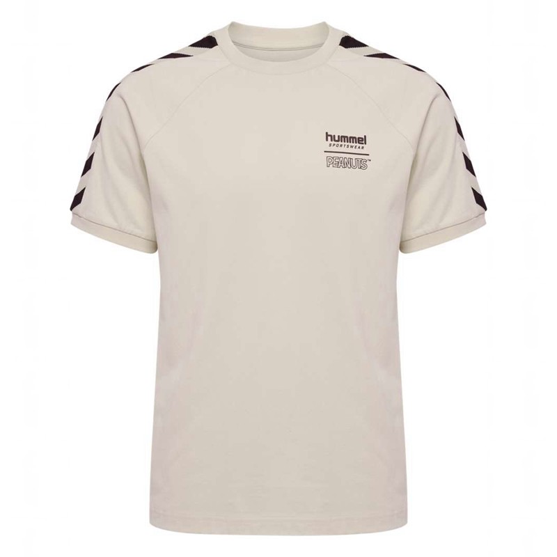 Pánské Tričko Hummel Archive S/S Peanuts Béžový | 510888-514