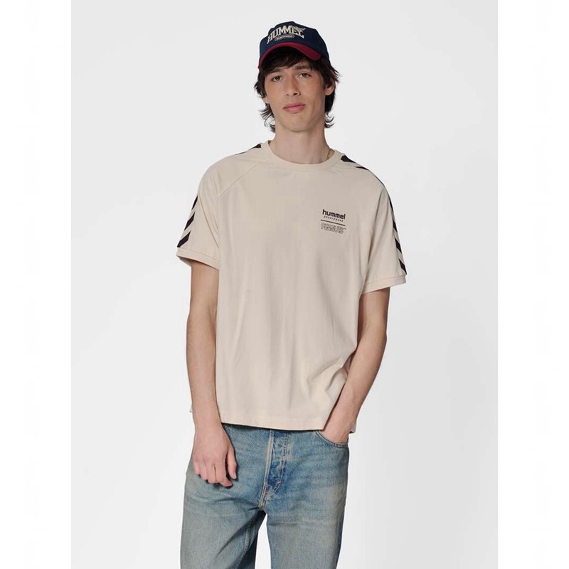 Pánské Tričko Hummel Archive S/S Peanuts Béžový | 510888-514