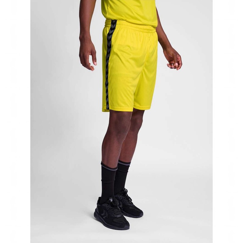 Pánské Tričko Hummel Authentic Pl Žluté | 991531-487