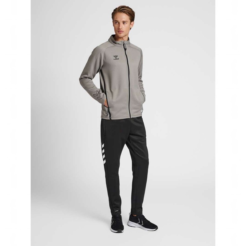 Pánské Tričko Hummel Cima Xk Zip Šedé | 049344-171
