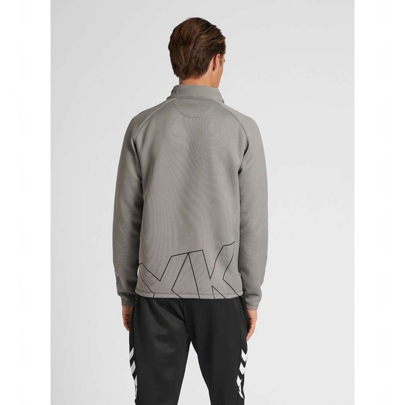Pánské Tričko Hummel Cima Xk Zip Šedé | 049344-171