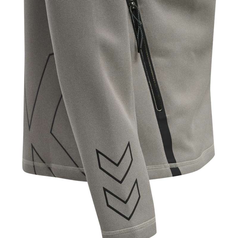 Pánské Tričko Hummel Cima Xk Zip Šedé | 049344-171
