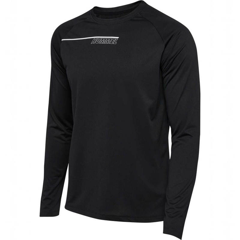 Pánské Tričko Hummel Court Light Weight L/S Černé | 227729-236