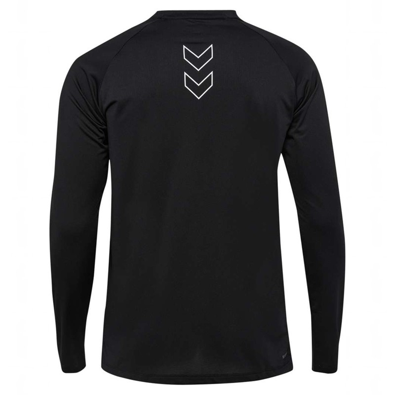 Pánské Tričko Hummel Court Light Weight L/S Černé | 227729-236