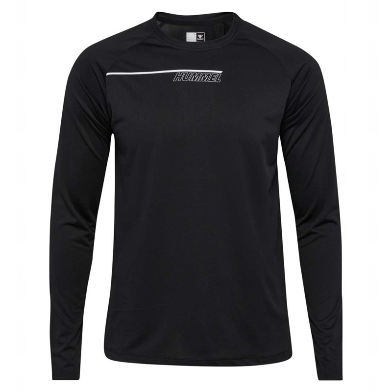 Pánské Tričko Hummel Court Light Weight L/S Černé | 227729-236