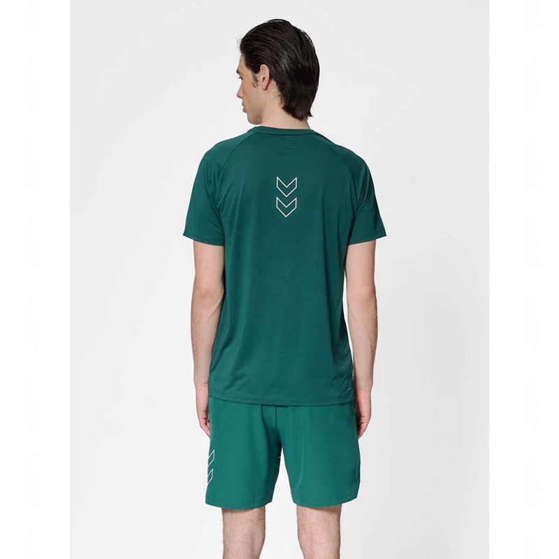 Pánské Tričko Hummel Court Light Weight Zelene | 525133-664